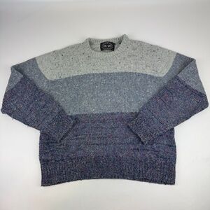 Vintage Northern Isles Womens Size L Wool Blend Color Block Knitted Sweater